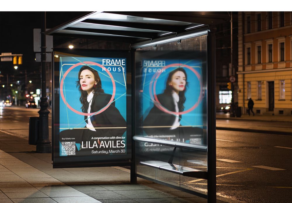 Frame House bus stop ad