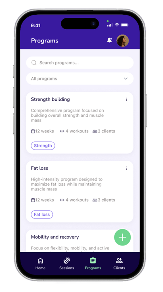 Mobile — client profile